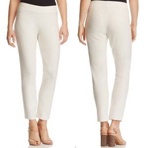 EILEEN FISHER Slim Ankle Crepe Pants Bone Petite